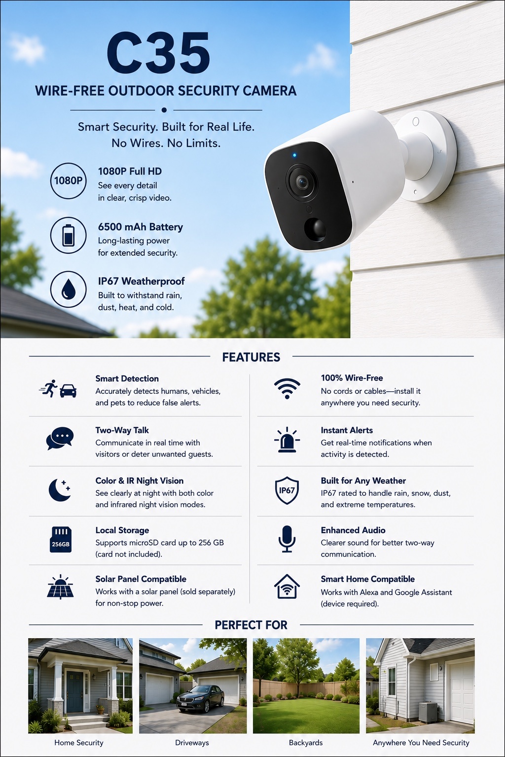 C35 fixed camera specifications